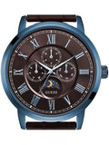 Guess Delancy Analog Brown Dial Brown Leather Strap Watch For Men - W0870G3 Buy Now By Guess