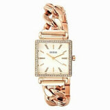 Guess Vanity Diamonds Silver Dial Gold Steel Strap Watch for Women - W1030L4 Buy Now By Guess