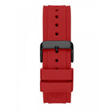 Guess Legacy Black Dial Red Silicone Strap Watch for Men - W1049G6 Buy Now By Guess