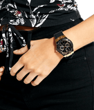 Guess Black Dial Black Rubber Strap Watch For Women - W1053L7 Buy Now By Guess