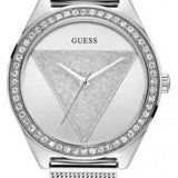 Guess Tri Glitz Quartz Silver Dial Silver Mesh Bracelet Watch For Women - W1142L1 Buy Now By Guess