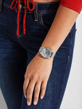 Guess Tri Glitz Quartz Silver Dial Silver Mesh Bracelet Watch For Women - W1142L1 Buy Now By Guess