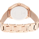 Guess Tri Glitz Quartz Diamonds Rose Gold Dial Rose Gold Mesh Bracelet Watch For Women - W1142L4 Buy Now By Guess