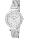 Guess Quartz Silver Dial Silver Mesh Bracelet Watch For Women - W1152L1 Buy Now By Guess