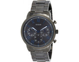 Guess Hendrix Chronograph Gunmetal Dial Gunmetal Steel Strap Watch for Men - W1309G3 Buy Now By Guess