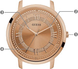 Guess Montauk Rose Gold Dial Rose Gold Steel Strap Watch For Women - W0933L3 Buy Now By Guess