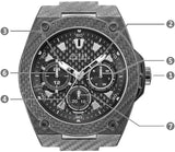 Guess Legacy Grey Dial Grey Silicone Strap Watch For Men - W1048G1 Buy Now By Guess