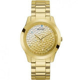 Guess Crush Gold Dial Gold Steel Strap Watch For Women - GW0020L2 Buy Now By Guess
