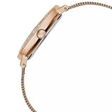 Guess Iconic Diamonds Rose Gold Dial Rose Gold Mesh Bracelet Watch For Women - GW0477L3 Buy Now By Guess
