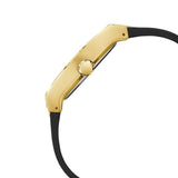 Guess Phoenix Multifunction Crystals Gold Dial Black Silicone Strap Watch For Men - GW0048G2 Buy Now By Guess