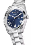 Guess Connoisseur Blue Dial Silver Steel Strap Watch for Men - GW0265G7 Buy Now By Guess