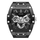 Guess Phoenix Multifunction Black Dial Black Rubber Strap Watch for Men - GW0203G3 Buy Now By Guess