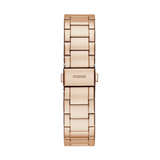 Guess G-Twist Rose Gold Dial Rose Gold Steel Strap Watch for Women - W1082L3 Buy Now By Guess