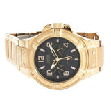 Guess Rigor Multi Function Black Dial Rose Gold Steel Strap Watch For Men - W0218G3 Buy Now By Guess