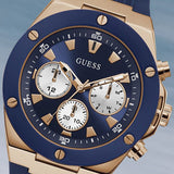 Guess Poseidon Blue Dial Blue Rubber Strap Watch for Men - GW0057G2 Buy Now By Guess