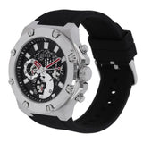 Guess Third Grear Multi Function Black Dial Black Rubber Strap Watch for Men- GW0334G1 Buy Now By Guess