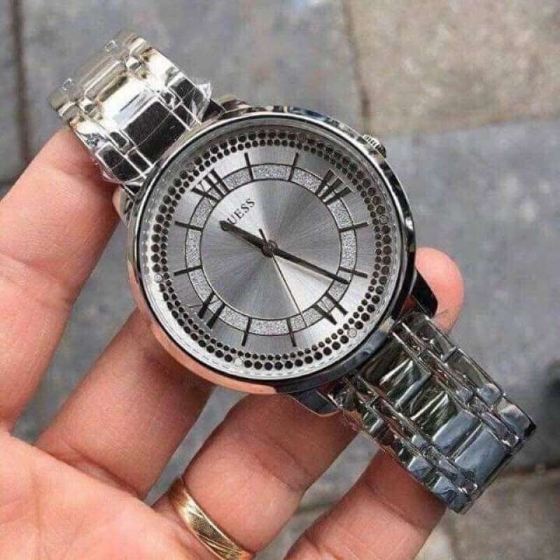 Guess Montauk Silver Dial Stainless Steel Watch For Women - W0933L1 Buy Now By Guess