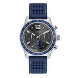 Guess Fleet Chronograph Black Dial Blue Rubber Strap Watch for Men - W0971G2 Buy Now By Guess