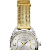 Guess Whisper Silver Dial Gold Mesh Bracelet Watch for Women - W1084L2 Buy Now By Guess