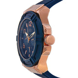 Guess Rigor Blue Dial Blue Silicone Strap Watch For Men - W0247G3 Buy Now By Guess