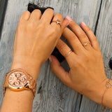 Guess Sunrise Quartz Rose Gold Dial Rose Gold Steel Strap Watch For Women - W0330L2 Buy Now By Guess