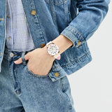 Guess Athena White Dial Pink Rubber Strap Watch For Women - GW0030L4 Buy Now By Guess