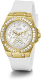 Guess Venus Diamonds White Dial White Rubber Strap Watch for Women - GW0118L5 Buy Now By Guess