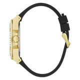 Guess Zeus Chronograph Diamonds Black Dial Black Silicone Strap Watch For Men - GW0208G2 Buy Now By Guess