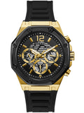 Guess Momentum Black Dial Black Rubber Strap Watch for Men - GW0263G1 Buy Now By Guess