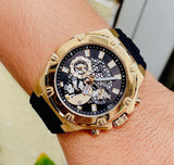 Guess Third Gear Analog Blue Dial Blue Rubber Strap Watch for Men - GW0334G3 Buy Now By Guess