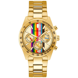 Guess Eclipse Multifunction Gold Dial Gold Steel Strap Watch for Women - GW0433L1 Buy Now By Guess