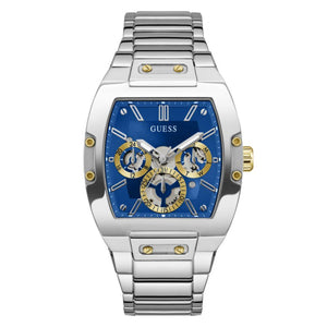 Guess Phoenix Multifunction Blue Dial Silver Steel Strap Watch For Men - GW0456G5 Buy Now By Guess