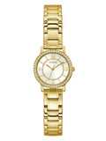 Guess Analog Diamonds Silver Dial Gold Steel Strap Watch For Women - W1013l2 Buy Now By Guess