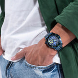 Guess Axle Multifunction Navy Blue Dial Blue Steel Strap Watch For Men - GW0488G4 Buy Now By Guess