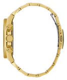 Guess Empire Quartz Black Dial Gold Steel Strap Watch For Men - GW0489G2 Buy Now By Guess