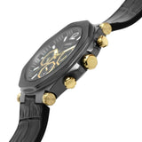 Guess Edge Chronograph Black Dial Black Leather Strap Watch For Men - GW0492G1 Buy Now By Guess
