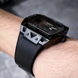 Guess Legend Black Dial Black Silicone Strap Watch For Men - GW0500G2 Buy Now By Guess