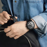 Guess Headliner Multifunction Black Dial Black Steel Strap Watch For Men - GW0572G3 Buy Now By Guess