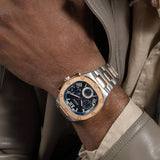 Guess Headliner Multifunction Blue Dial Two Tone Steel Strap Watch For Men - GW0572G4 Buy Now By Guess