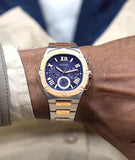 Guess Headliner Multifunction Blue Dial Two Tone Steel Strap Watch For Men - GW0572G4 Buy Now By Guess