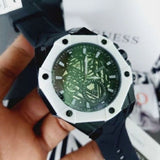 Guess Formula Chronograph Black Dial Black Silicone Strap Watch For Men - GW0579G1 Buy Now By Guess