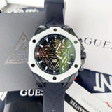 Guess Formula Chronograph Black Dial Black Silicone Strap Watch For Men - GW0579G1 Buy Now By Guess