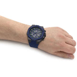 Guess Formula Multifunction Blue Dial Blue Silicone Strap Watch For Men - GW0579G3 Buy Now By Guess