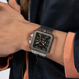 Guess Leo Chronograph Navy Blue Dial Blue Silicone Strap Watch For Men - GW0637G1 Buy Now By Guess