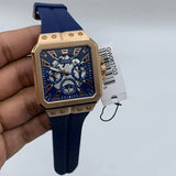 Guess Leo Chronograph Blue Dial Blue Silicone Strap Watch For Men - GW0637G3 Buy Now By Guess