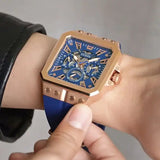 Guess Leo Chronograph Blue Dial Blue Silicone Strap Watch For Men - GW0637G3 Buy Now By Guess