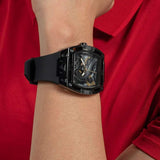 Guess Legend Analog Black Dial Black Rubber Strap Watch For Men - GW0648G1 Buy Now By Guess