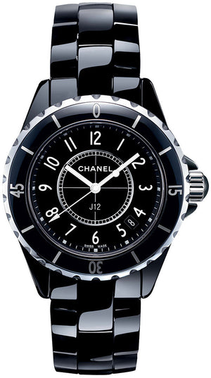 Chanel J12 Quartz Ceramic Black Dial Black Steel Strap Watch for Women - J12 H0682 Buy Now By Chanel