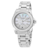 Gucci Dive Diamonds Mother of Pearl Dial Silver Steel Strap Watch For Women - YA136406 Buy Now By Gucci