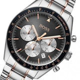 Hugo Boss Trophy Chronograph Grey Dial Silver Steel Strap Watch for Men - 1513634 Buy Now By Hugo Boss